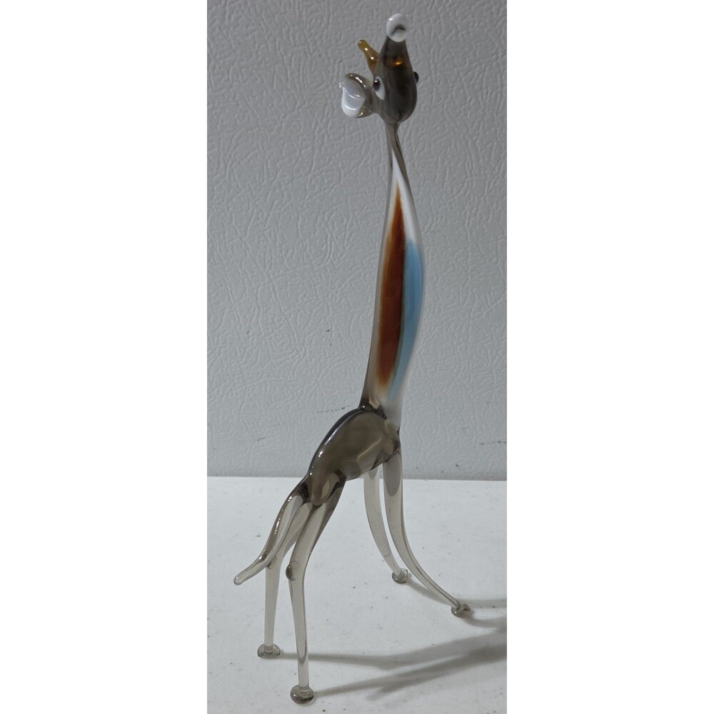 Vintage Handblown Murano Glass Giraffe 8.5" Tall
